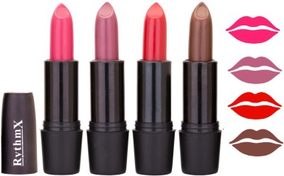 Flipkart - Rythmx Rich Cream Pink,purple,Red,Brown Shades Lipstick(Pink,purple,Red,Brown 25, 16 g)