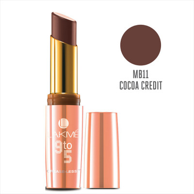 

Lakme 9 to 5 Crease-Less Matte(Cocoa Credit MB 11, 3.6 g)