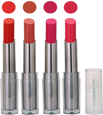 

Rythmx Lipstick in Red,Rich Browny,Mazanta,Pink Pack of 4(Multicolor)