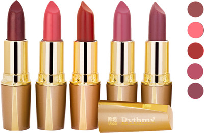 

Rythmx Creamy Matte Lipstick 2207201633 Light Red, Neon Pink, Brown, Light Brown, Pink Lipstick(Brown, Purple, Maroon, Red)