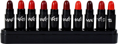 

Mars Sweet Multi Colour Lipstick Pack of 10-A(LS2-A, 2.5 ml)