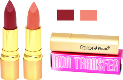 Color Fever Brick Red Non Transfer Matte Lipstick-33(Peach, Brick Red, 8.4 g)