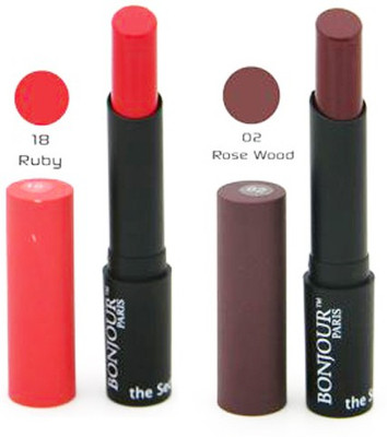 

Bonjour Paris Color Cap Lipstick(Red, Maroon, 8.4 g)
