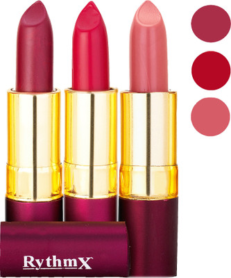 

Rythmx Matte Lipstick Combo 416 435 436(Multicolor,)