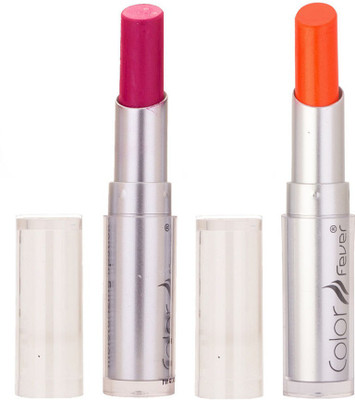 

Color Fever Creamy Matte Limited Offer77160158Purple, Neon Orange Lipstick Set(Purple, Neon Orange, 6.4 g)