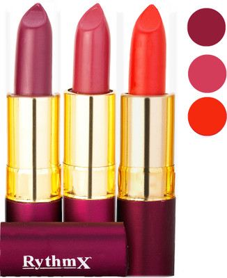 

Rythmx Matte Lipstick Combo 411 429 433(Multicolor)