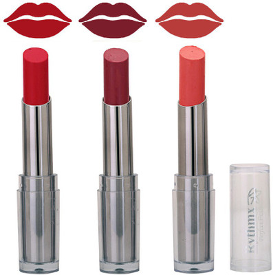 

Rythmx Smooth Matte Redish ,Mauvish Puple ,Peach Ultimate Shades Lipstick(Brown)
