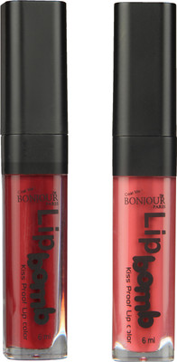 

Bonjour Paris Matte Lipstick(Mauve 11, Wild Blush 16, 12 ml)