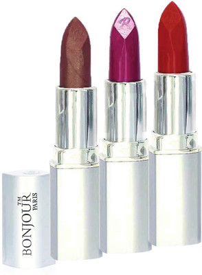 

Bonjour Professional 0343 Coffee Wine Brick Red Lipstick(Wine, Coffee, Brick Red, 11.4 g)