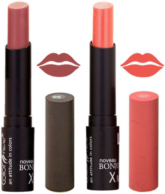 

Color Fever Purple Creamy Matte Lipstick-05-07(Chocolate, Peach, 7 g)