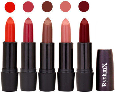 

Rythmx Hi-Defination Matte Lipstick (Pack of 5) 2183(Multicolor,, 20 g)
