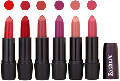 

Rythmx Multi Shade Soft Matte Lipstick (Pack of 6) 971(Shade - 011)