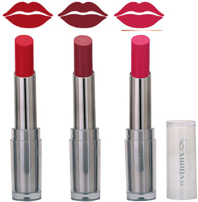 

Rythmx Smooth Matte Redish , Deep Purple, Loutas Pink Ultimate Shades Lipstick(Purple)