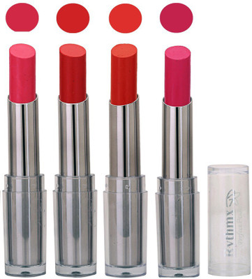 

Rythmx Creme Lipstick in Red , Pink Pack of 4(Multicolor)
