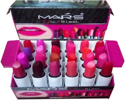 Mars Beauty Lipstick AUV Set of 24(Multicolor, 220 g)