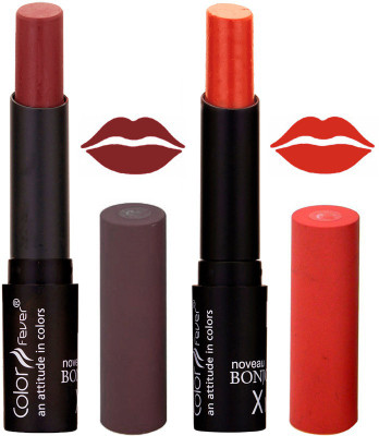 

Color Fever Brown Creamy Matte Offer Lipstick Set-01-15(Brown, Brick Orange, 7 g)