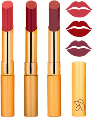 

Rythmx Mauve+Mahroon+Brown Color Lipstick Combo 304(Multicolor,)