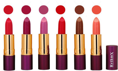 

Rythmx Long Lasting Lipstick(Red,Shimmer Mazanta,Voilet Purple,Redish Pink,Brown,Peach,Pack of 6)(Red,Shimmer Mazanta,Voilet Purple,Redish Pink,Brown,Peach)