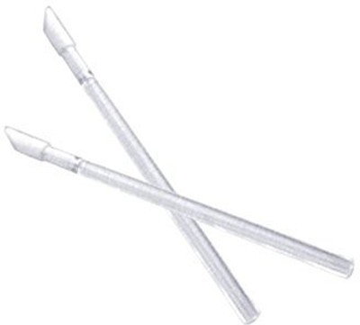 

Myo Count Disposable Lip Gloss Wands Applicators Thin Black Handle Flocked Tip(Multicolor)