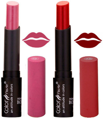 

Color Fever Wine Creamy Matte Offer Lipstick Set-10-17(Wine, Maroon, 7 g)