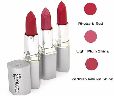 

Bonjour Paris Pink Lipstick Combo 62 55 48(Multicolor,, 12 g)
