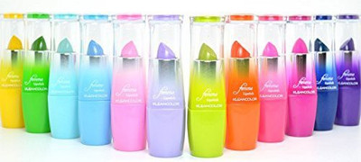 

Kleancolor Full Set Femme Neon Pastel Summer Color Assorted Lip + Free Earring(Multicolor)