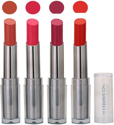 

Rythmx Lipstick in Copper Brown,Pink,Shimmer,Red Pack of 4(Multicolor)