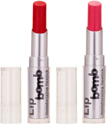 

Color Fever Creamy Matte Limited Offer77160407Red, Pink Lipstick Set(Red, Pink, 6.4 g)