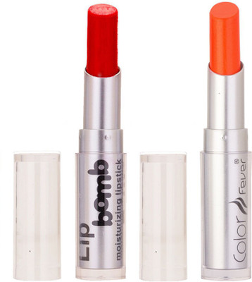 

Color Fever Creamy Matte Limited Offer77160263Red, Neon Orange Lipstick Set(Red, Neon Orange, 6.4 g)