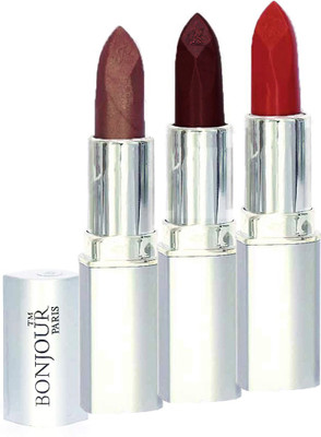 Bonjour Professional 0218 Coffee Maroon Brick Red Lipstick(Maroon, Coffee, Brick Red, 11.4 g)