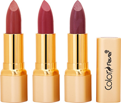 

Color Fever Non Transfer Premium Soft Matte Lipstick Set of 3 ( Mauve Mauve Plum Colors) 042(Multicolor, 12.6 g)