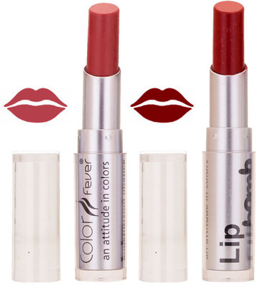 

Color Fever Creamy Matte profissional77160216Peach, Maroon Lipstick(Peach, Maroon, 6.4 g)