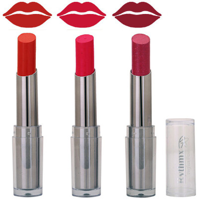 

Rythmx Smooth Matte Red,Royal Pink,Shimmer Deep Pink Ultimate Shades Lipstick(Pink)