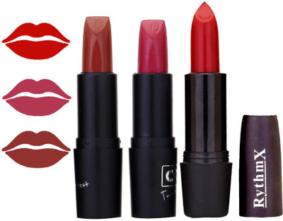 

Rythmx OTG Coffee Brown,Hot Pink,deep Red, Colour Shades Lipstick(1284 Multicolor)