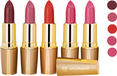 

Rythmx Creamy Matte Lipstick 2207201643 Light Red, Neon Pink, Brown, Light Brown, Pink Lipstick(Brown, Purple, Maroon, Red, 20 g)