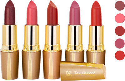 

Rythmx Creamy Matte Lipstick 2207201629 Light Red, Neon Pink, Brown, Light Brown, Pink Lipstick(Brown, Purple, Maroon, Red)