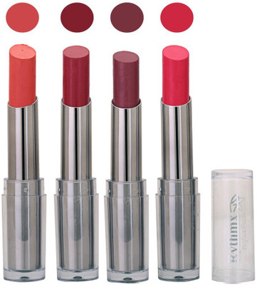 

Rythmx Lipstick in Peach,Plum,Jamuni,Royal Pink Pack of 4(Multicolor)