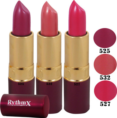 

Rythmx Purple Lipstick Combo 525 532 527(Multicolor,)