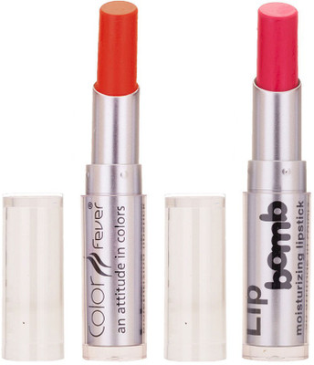 

Color Fever Creamy Matte Limited Offer77160362Orange, Pink Lipstick Set(Orange, Pink, 6.4 g)