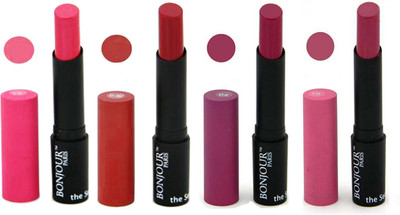 

Bonjour Paris Creamy Matte Lipstick 0502166 A(Pink, wine, Wild Rose, Pink, 14 g)