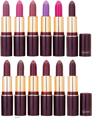 

Qunex Rich Colour Lipstick Wholesale Combo 1105201619(Multicolor,, 48 g)