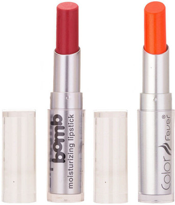 

Color Fever Creamy Matte Limited Offer77160355Purple, Neon Lipstick Set(Brick Orange, Neon Orange, 6.4 g)