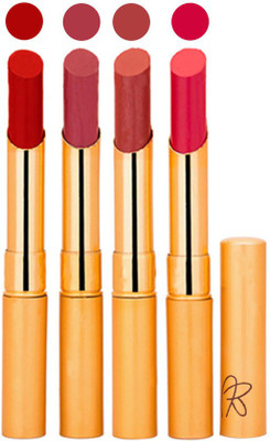

Rythmx Creamy Matte Long Lasing Premium Lipstick ( Valentino, Plum, Nude, And Magenta Lip Colors)(Valentino, Plum, Nude, Magenta, 8.8 g)