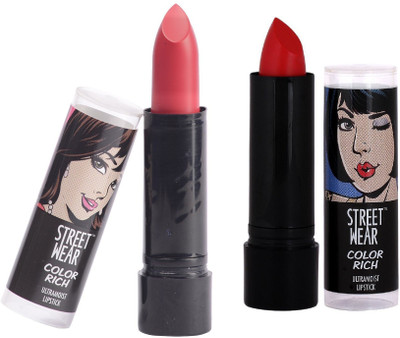 

Street Wear Pink Persuasion & Very Vampire Setof2 Lipstic(Multicolor, 4 g)