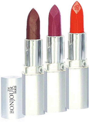 

Bonjour Paris Professional 081 Coffee,Light Pink,Orange Lipstick(Coffee, Light Pink, Orange, 11.4 g)