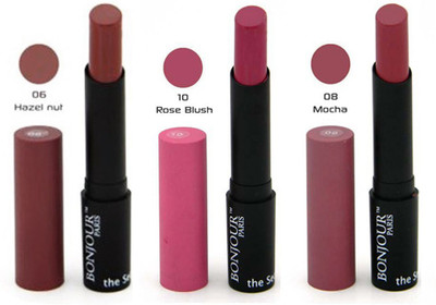 

Bonjour Paris Color Cap Lipstick 06-08-10(Multicolor, 10.2 g)