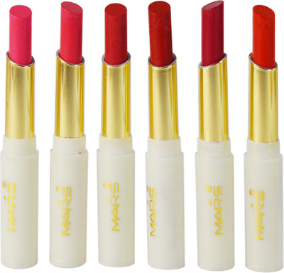 

Mars 6h Continous Moisturzing Playmate Series Sweet Lipstick Pack Of 6(PGGP-C2, 3 g)