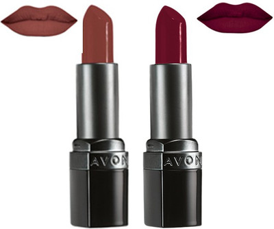 

Avon Ultra Color Matte Shades Lipstick (set of 2 of 3.8 g each)(matte spice, matte mulberry)