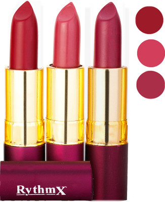 

Rythmx Matte Lipstick Combo 411 415 416(Multicolor)
