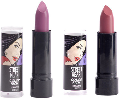

Street Wear Mystic Mauve & PS Sexy Setof2 Lipstic(Multicolor, 4 g)
